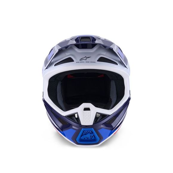 Casque cross Alpinestars S-M7 RISE 2026 - Bleu / BlancRef : AP4043
