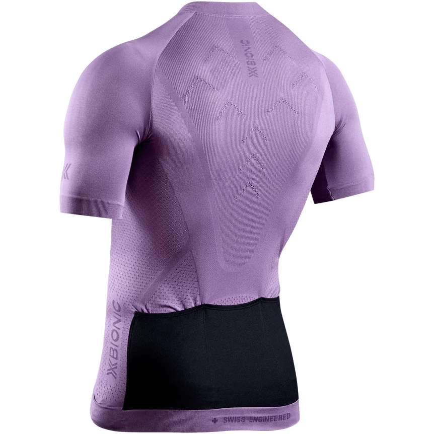 X-Bionic Xceed Ride Shortsleeve Jersey Men - heather/lavender night