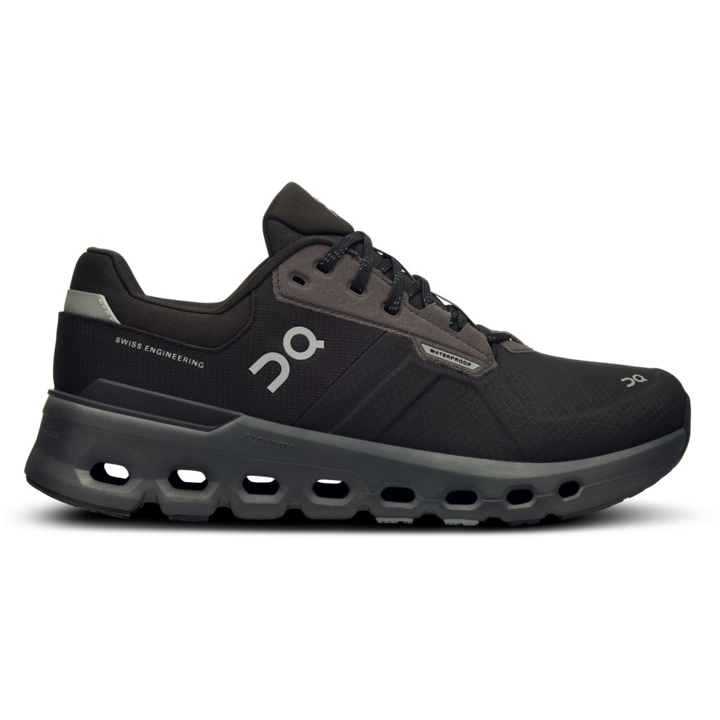 On Cloudrunner 2 Waterproof Running Shoes Women - Magnet | Black