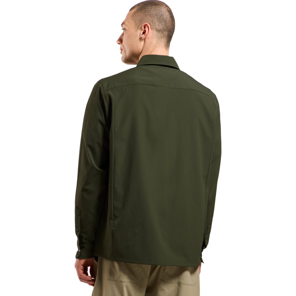 Odlo Hyper Contrast Long Sleeve Hiking Shirt Men - deep depths