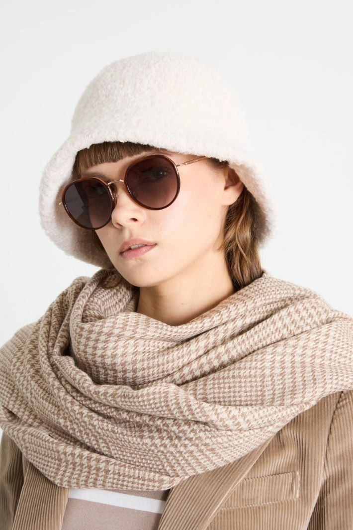 Boucle fisherman hat - CREAM