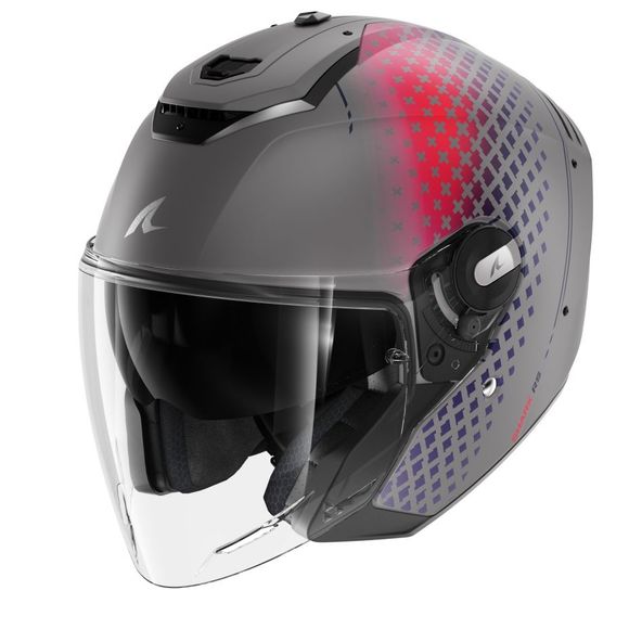 Shark RS JET STRIDE Jet Helmet - White / PurpleRef: SH1720-CSVB