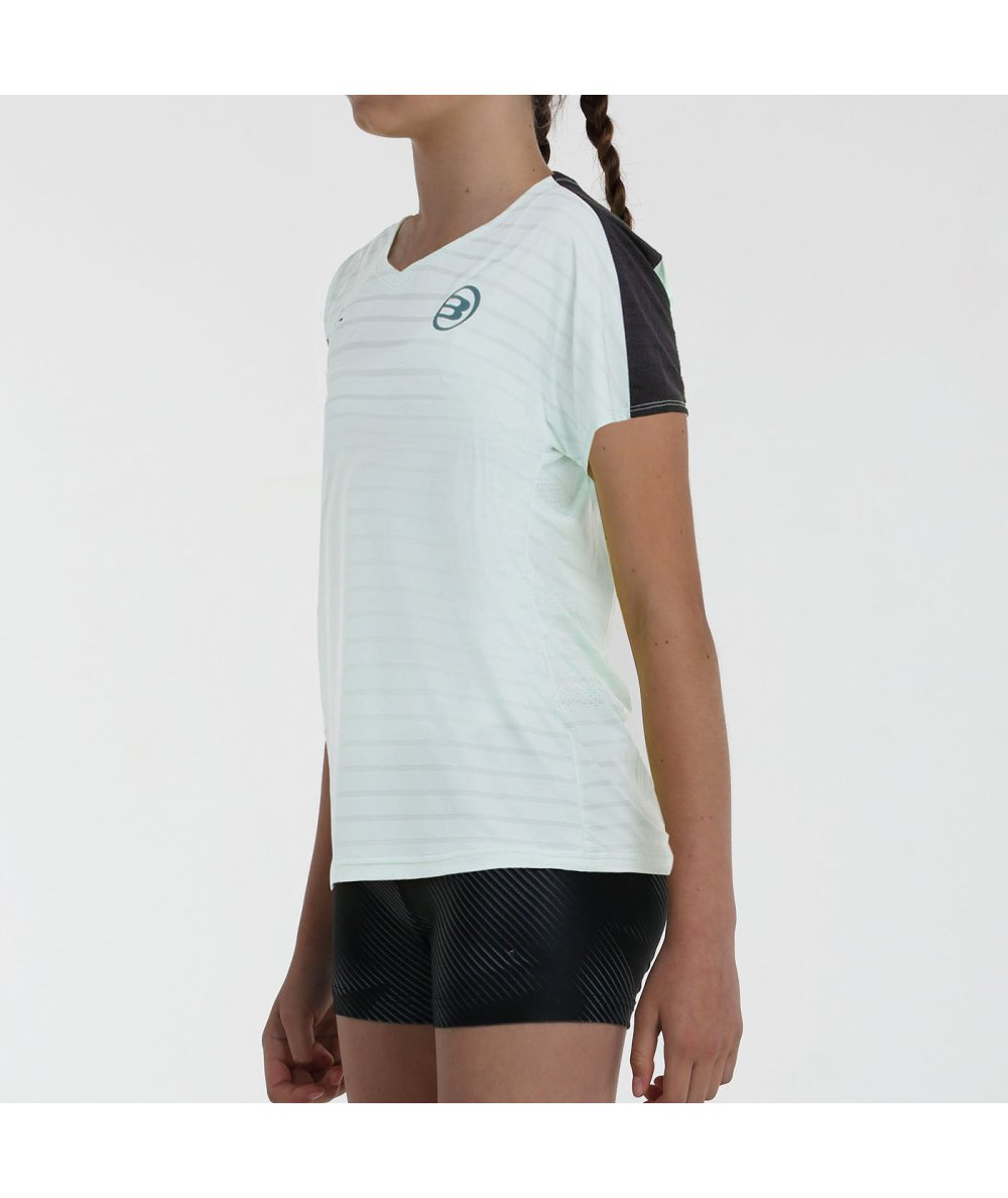 CAMISETA BULLPADEL GEMMA G 25V VERDE AGUA TEJ.BICOLOR