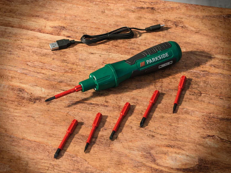 PARKSIDE® Tournevis sans fil PASD 4 B2, 4 V, avec 6 embouts