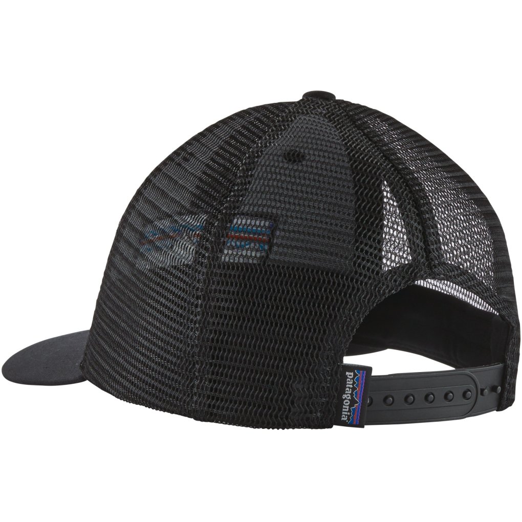 Patagonia P-6 Logo LoPro Trucker Hat - Black