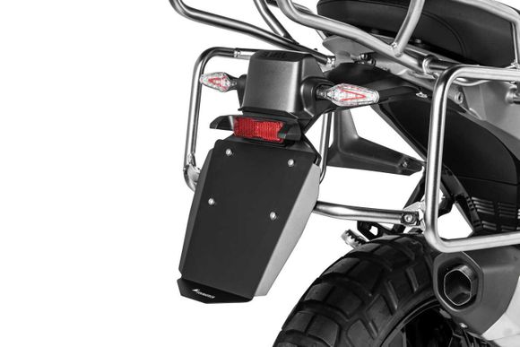 Anodized Touratech Bavette license plate holder - BlackRef: Trt01255A / 01-035-5000-0