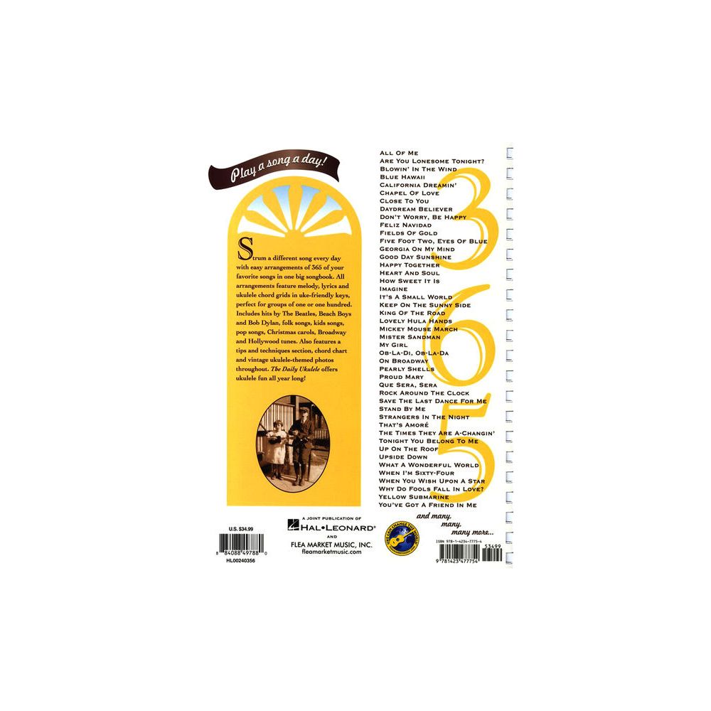 Hal Leonard The Daily Ukulele 365 Songs  – Thomann Ireland