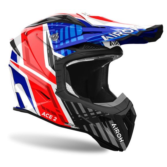 Casque cross Airoh AVIATOR ACE 2 - PROUD 2024 - Bleu / RougeRef : AR1352