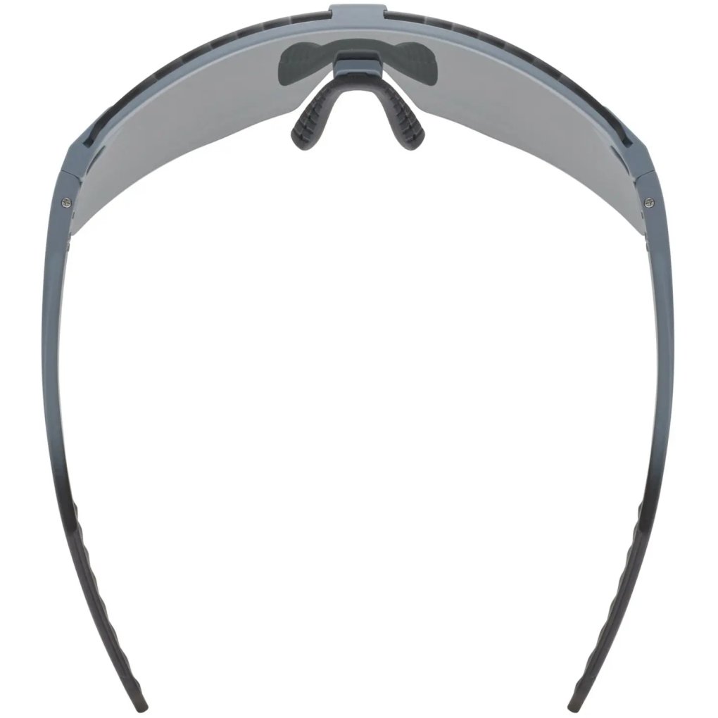 Uvex pace stage Cycling Glasses - grey matt/mirror green