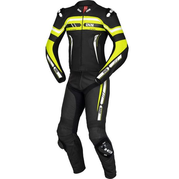 IXS SPORT LD RS-700 2-Piece Motorcycle Suit - Black / YellowRef: IS0932