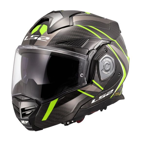 LS2 FF901 ADVANT X CARBON modular helmet - FUTURE - YellowRef: LS1049