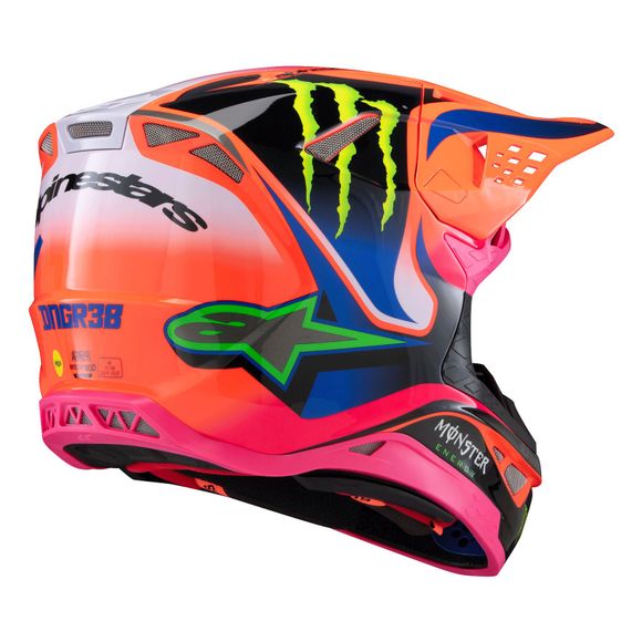 Casque cross Alpinestars SUPERTECH S-M10 - DEEGAN 2025 - Orange / VioletRef : AP3388