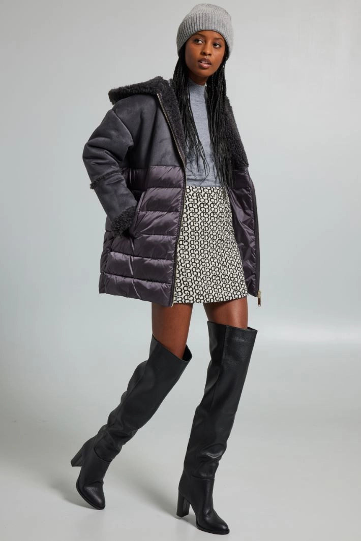 Bimaterial coat - GREY