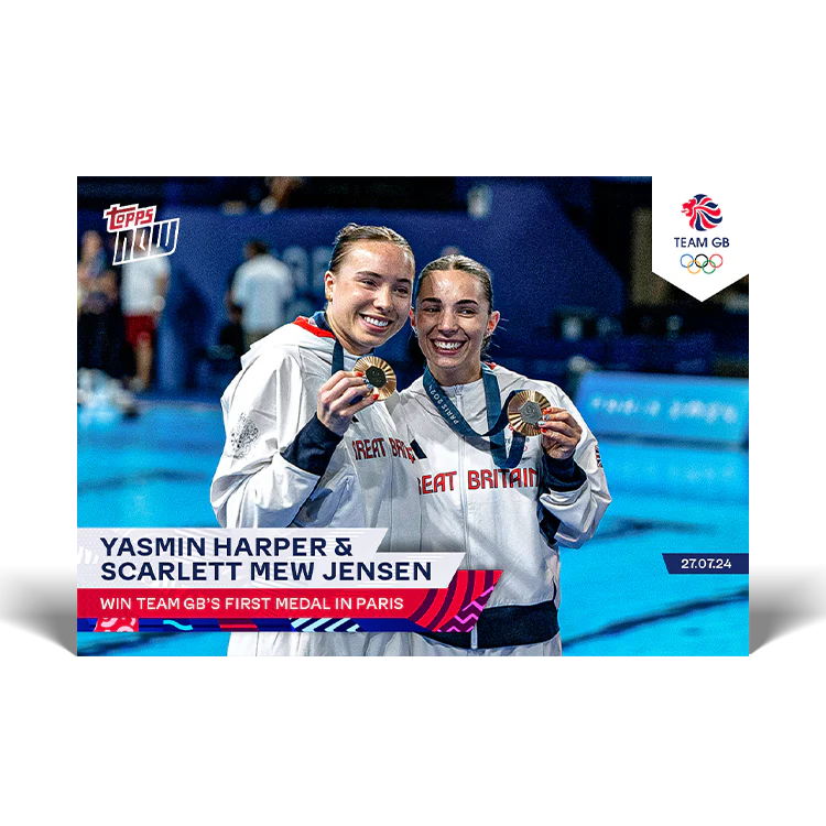 Yasmin Harper & Scarlett Mew-Jensen - Win Team GB first medal in Paris - 2024 Team GB TOPPS NOW® Card 2