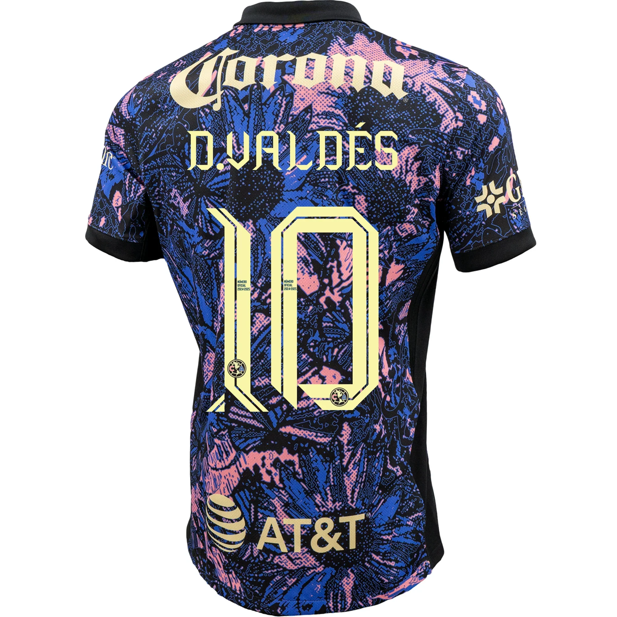 Club America Diego Valdés Third Jersey 24/25 (Medium Blue/Black/Lemon Chiffon)