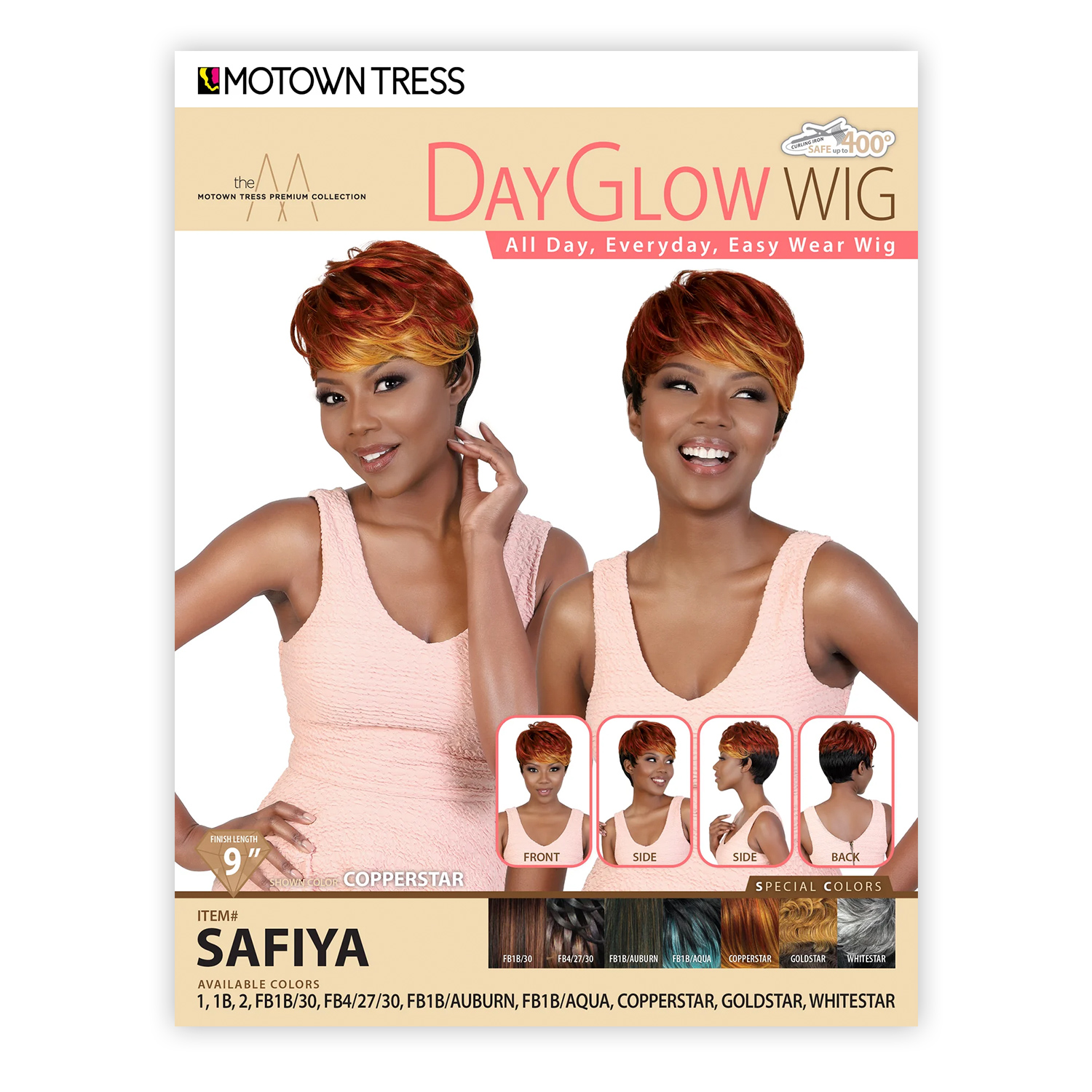 Motown Tress Day Glow Wig Safiya