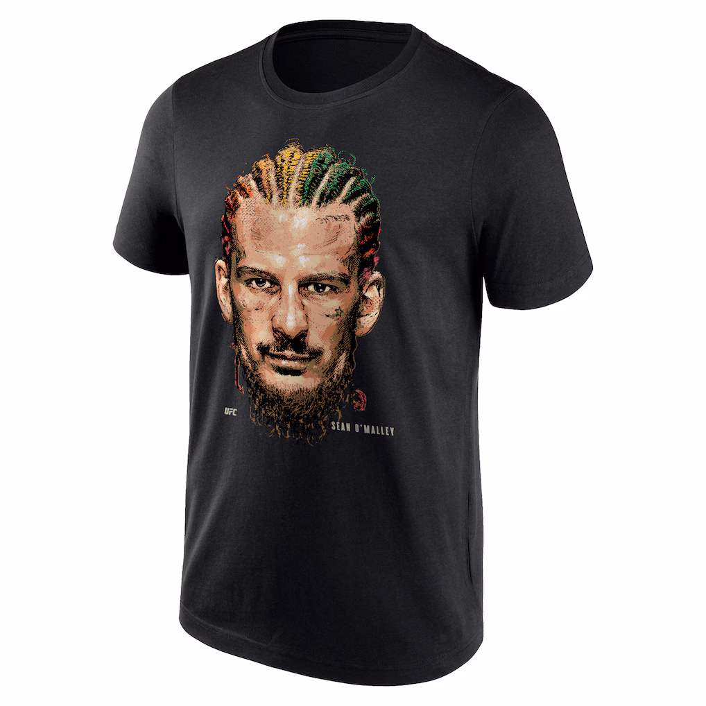 UFC Sean O'Malley Portrait T-Shirt - Black - Mens