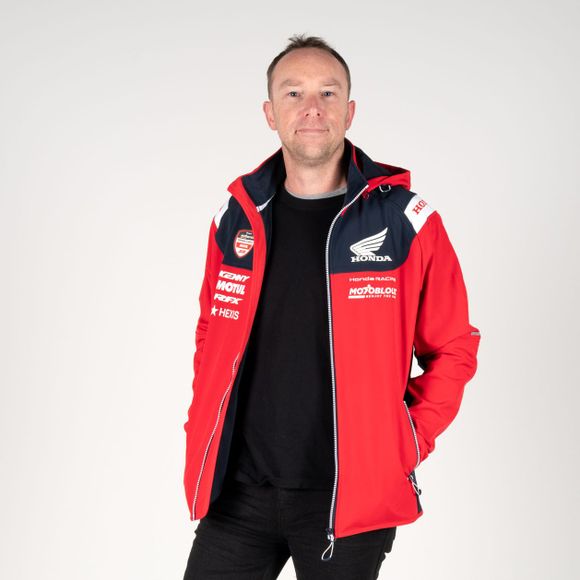 Softshell Honda Motoblouz SR RACING - Rouge / BleuRef : HSR0008
