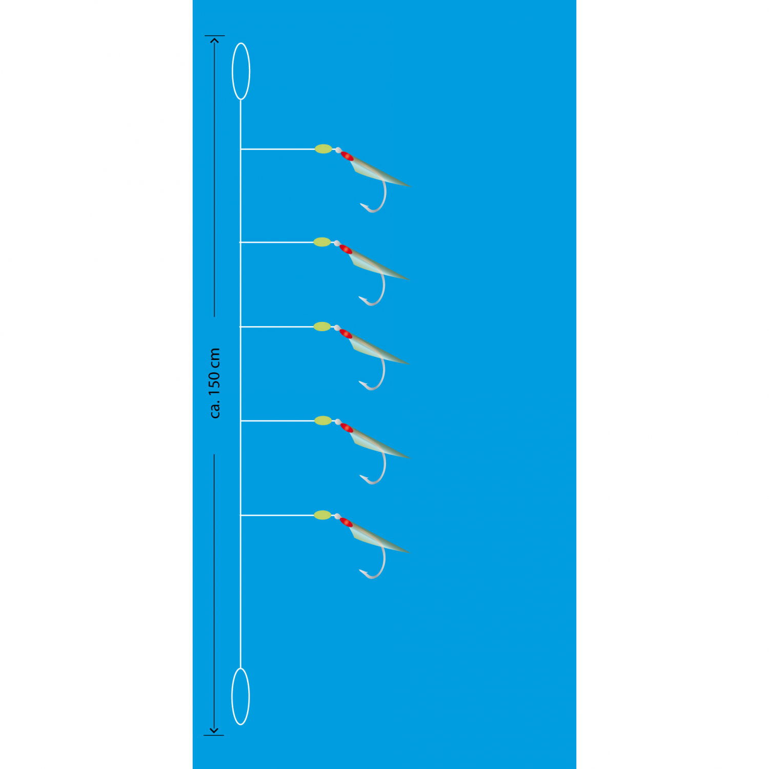 Aquantic Real Skin Vorfach Rig 5 (Natural)