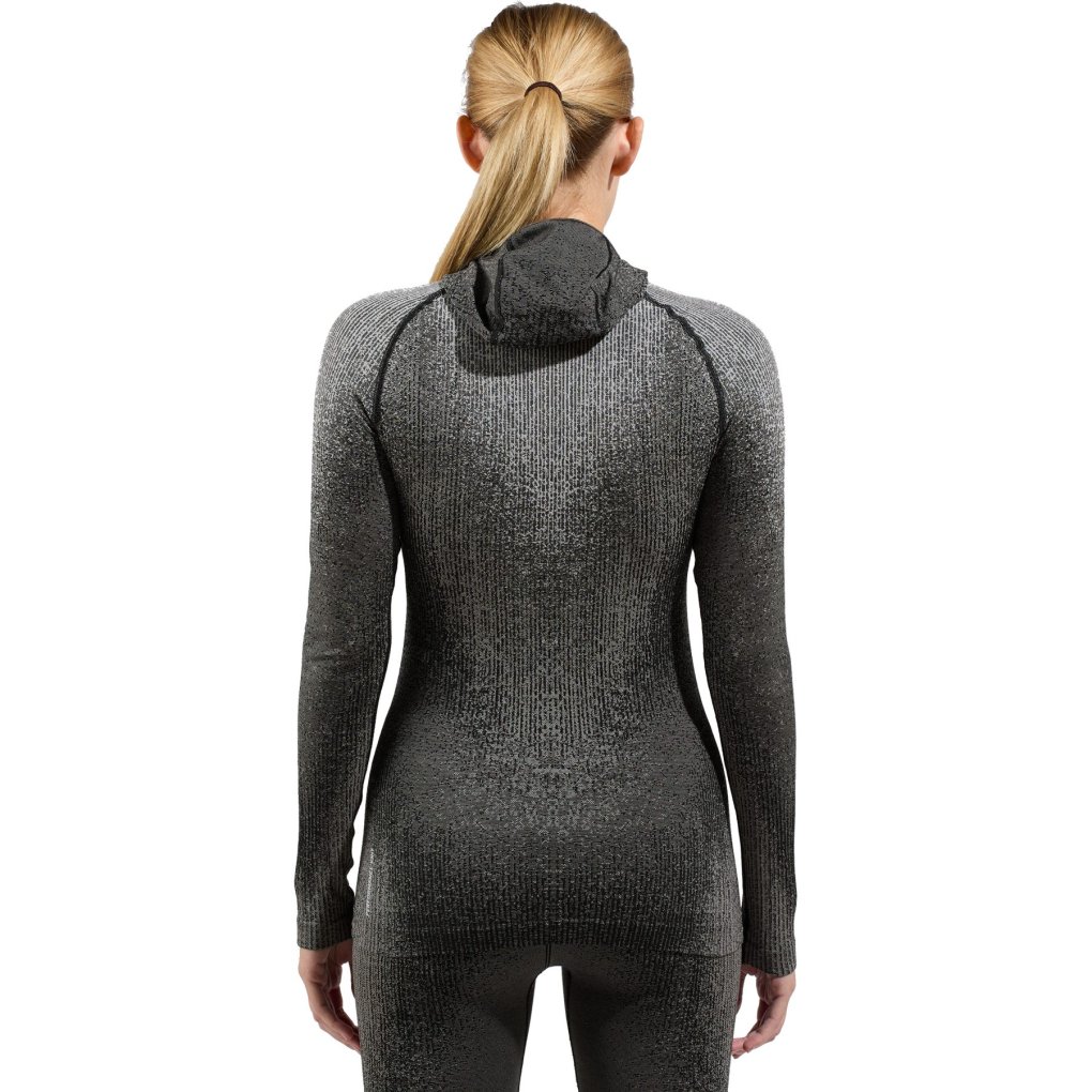 Odlo POW Blackcomb Long-Sleeve Base Layer Top with Face Mask Women - black
