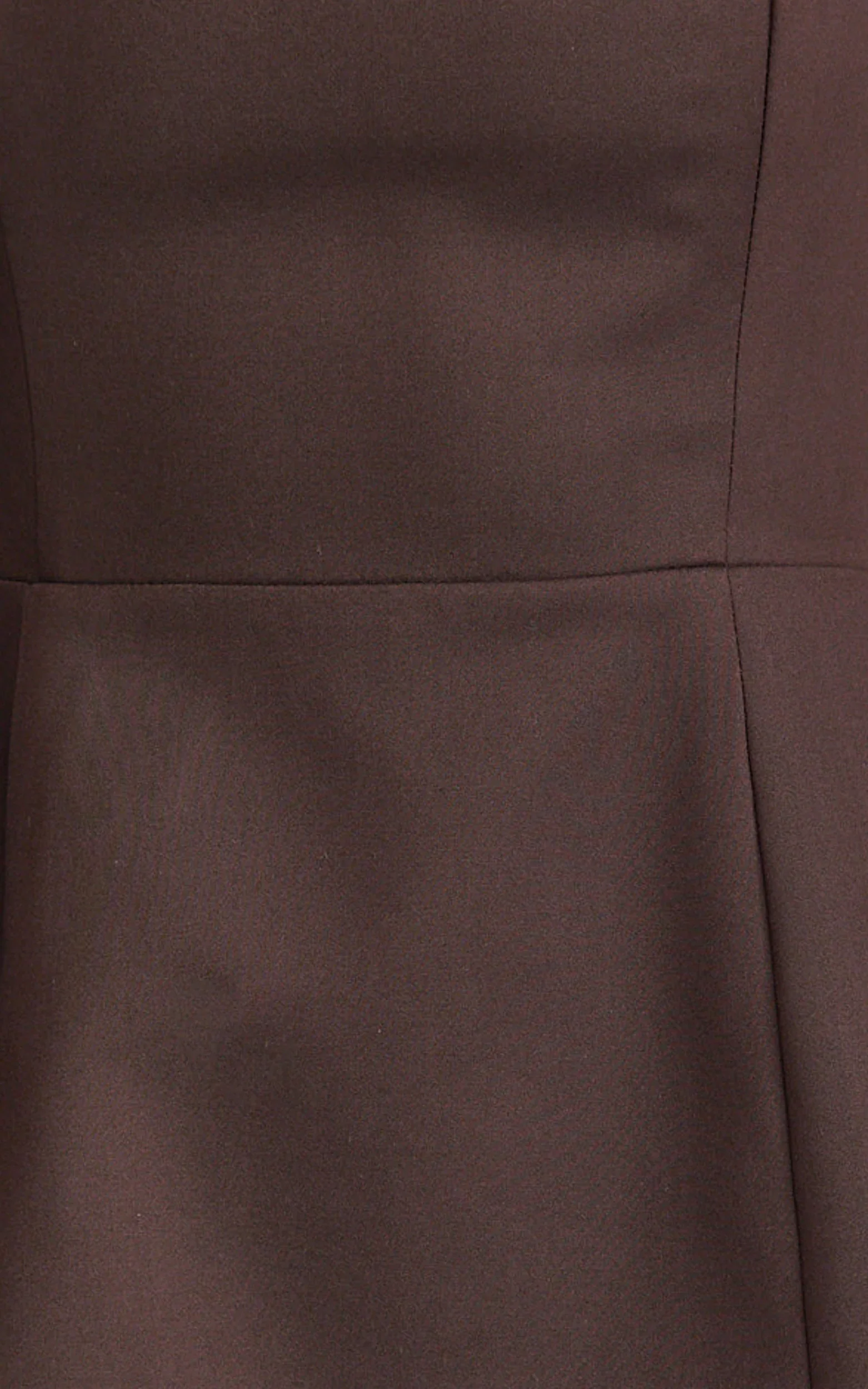 Dante Mini Dress - Halter Neck Tie Tulip Skirt Dress in Chocolate