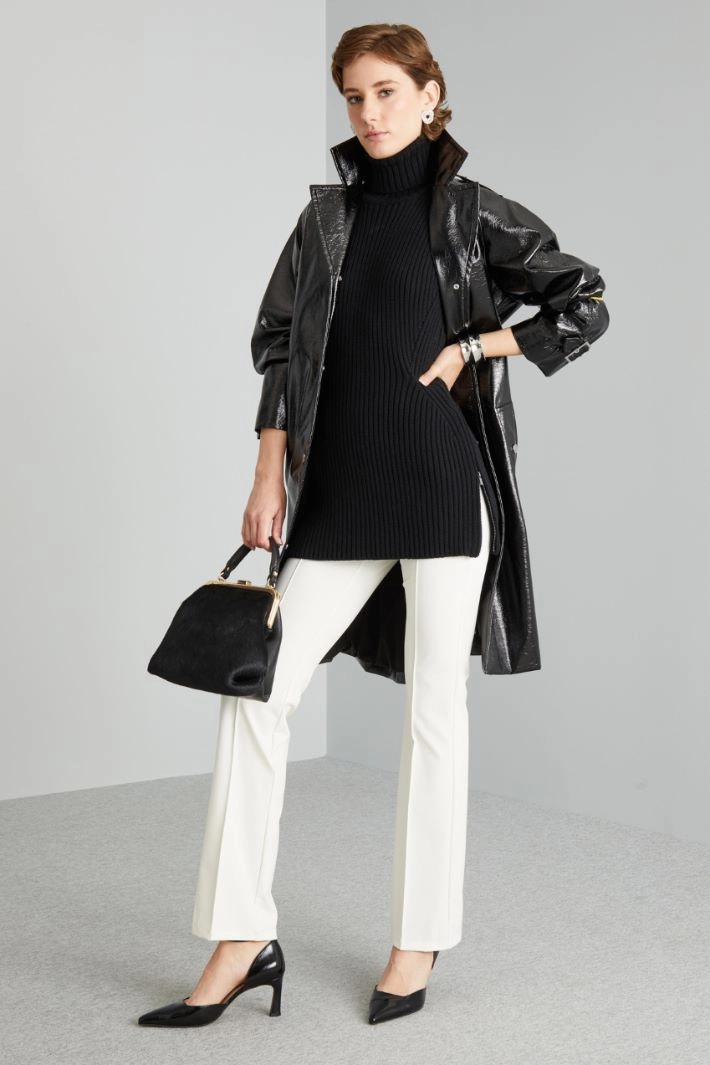 Technical fabric trousers - MILK