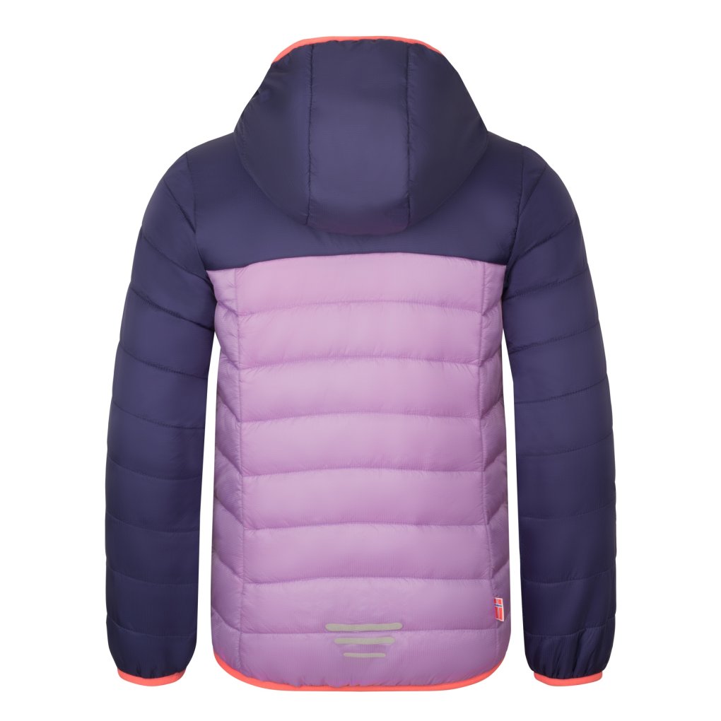 Trollkids Eikefjord Jacket Kids - Light Violet/Deep Violet/Coral Pink