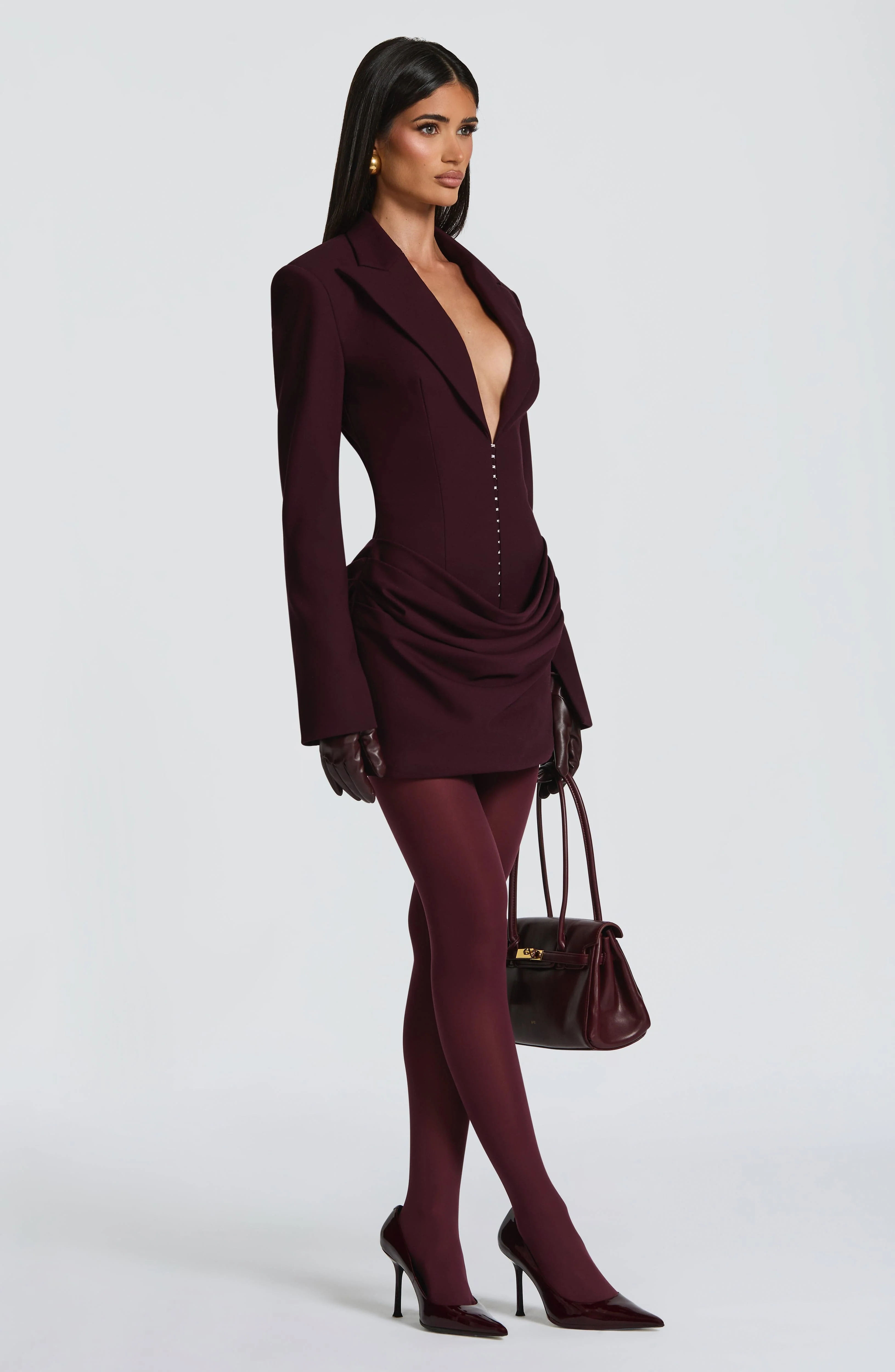Susie Mini Dress - Plum