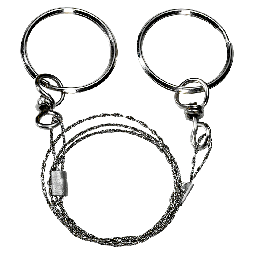 Commando pocket wire saw with rings