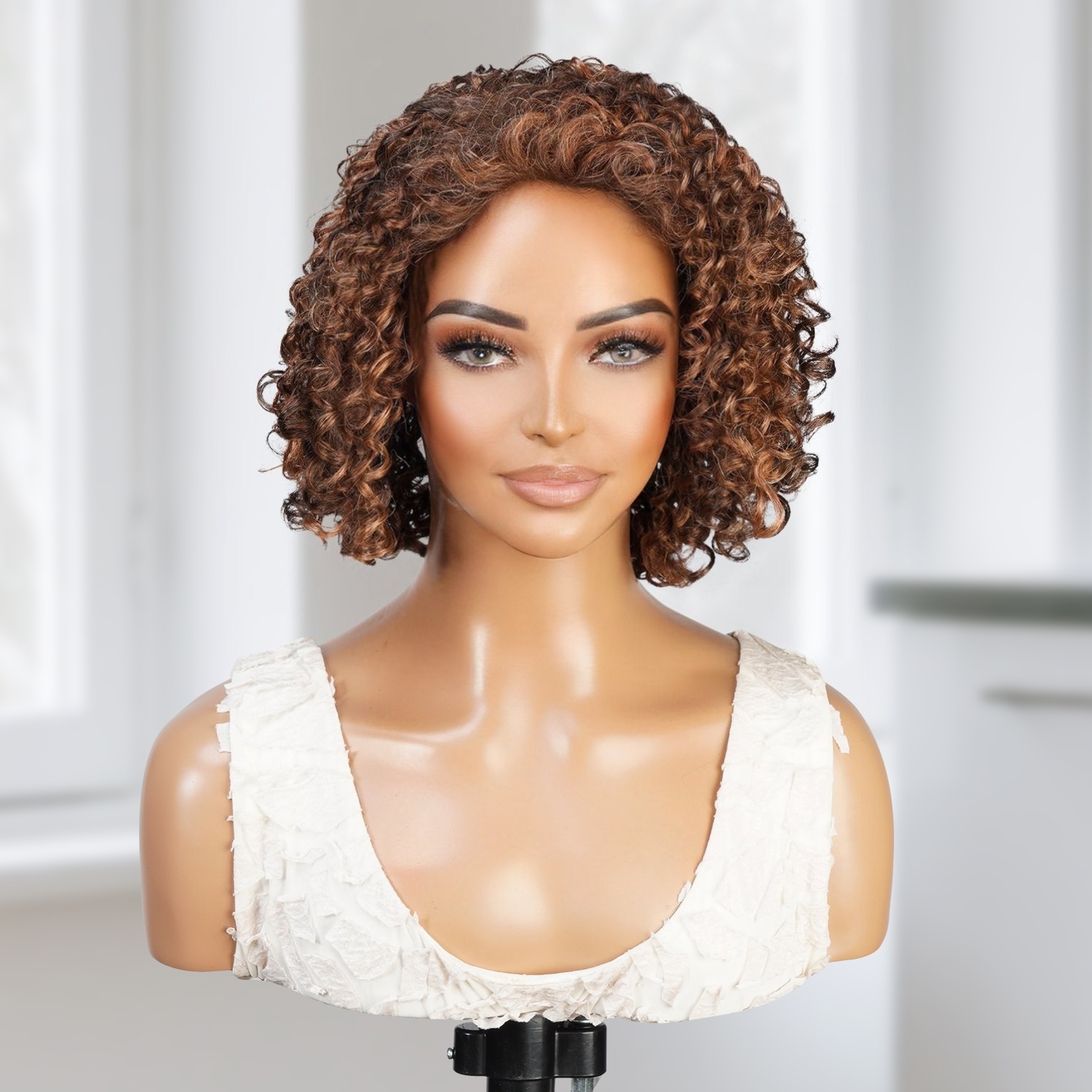 Kinky Curly Short Half Wig Dufa DF0005