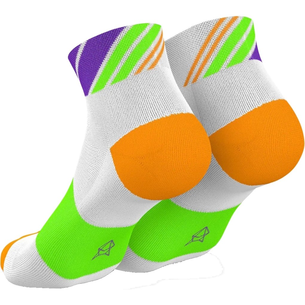 INCYLENCE Running Ladders Short Socks - Orange Green