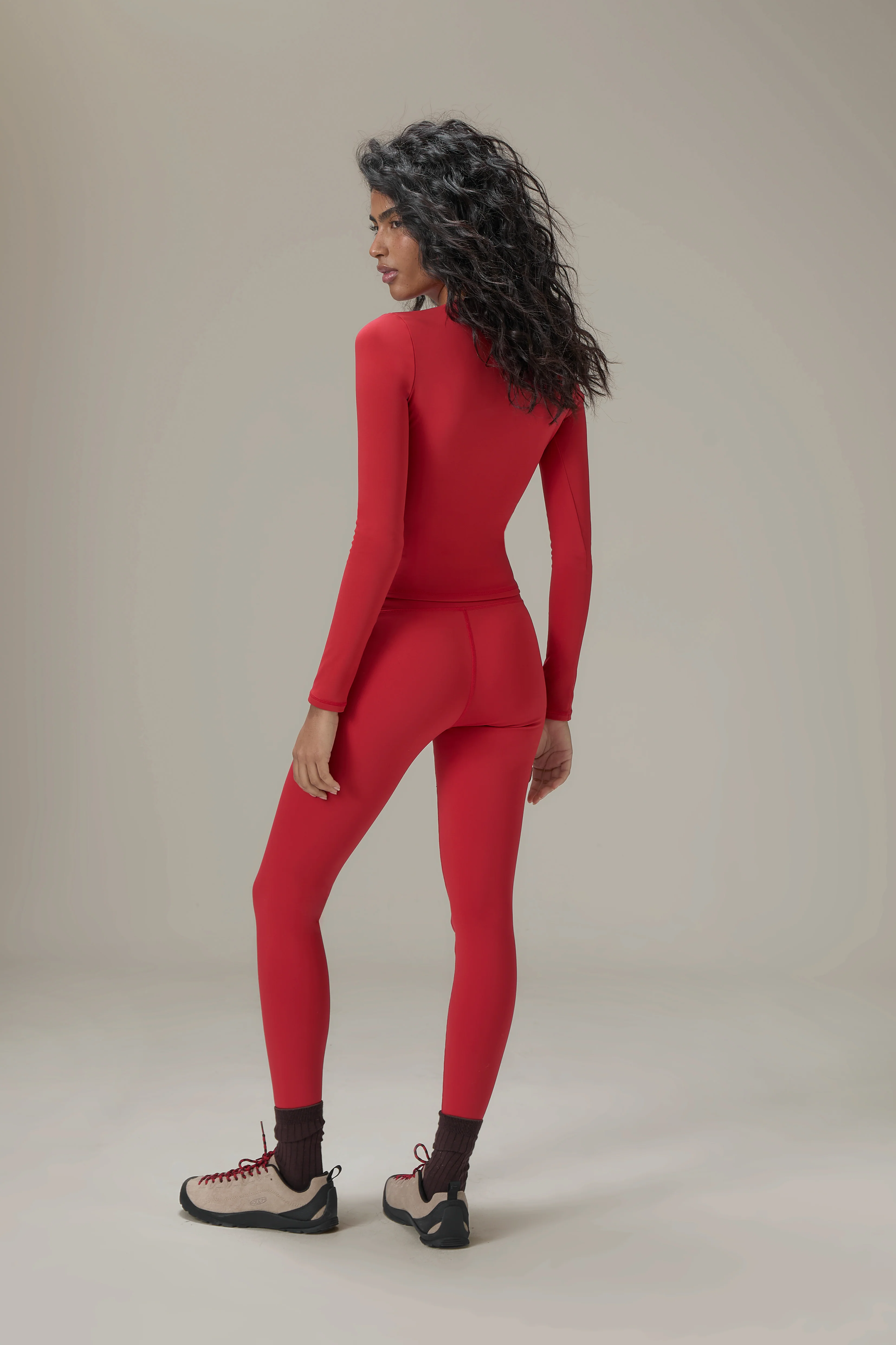 Soft Active Long Sleeve in Red