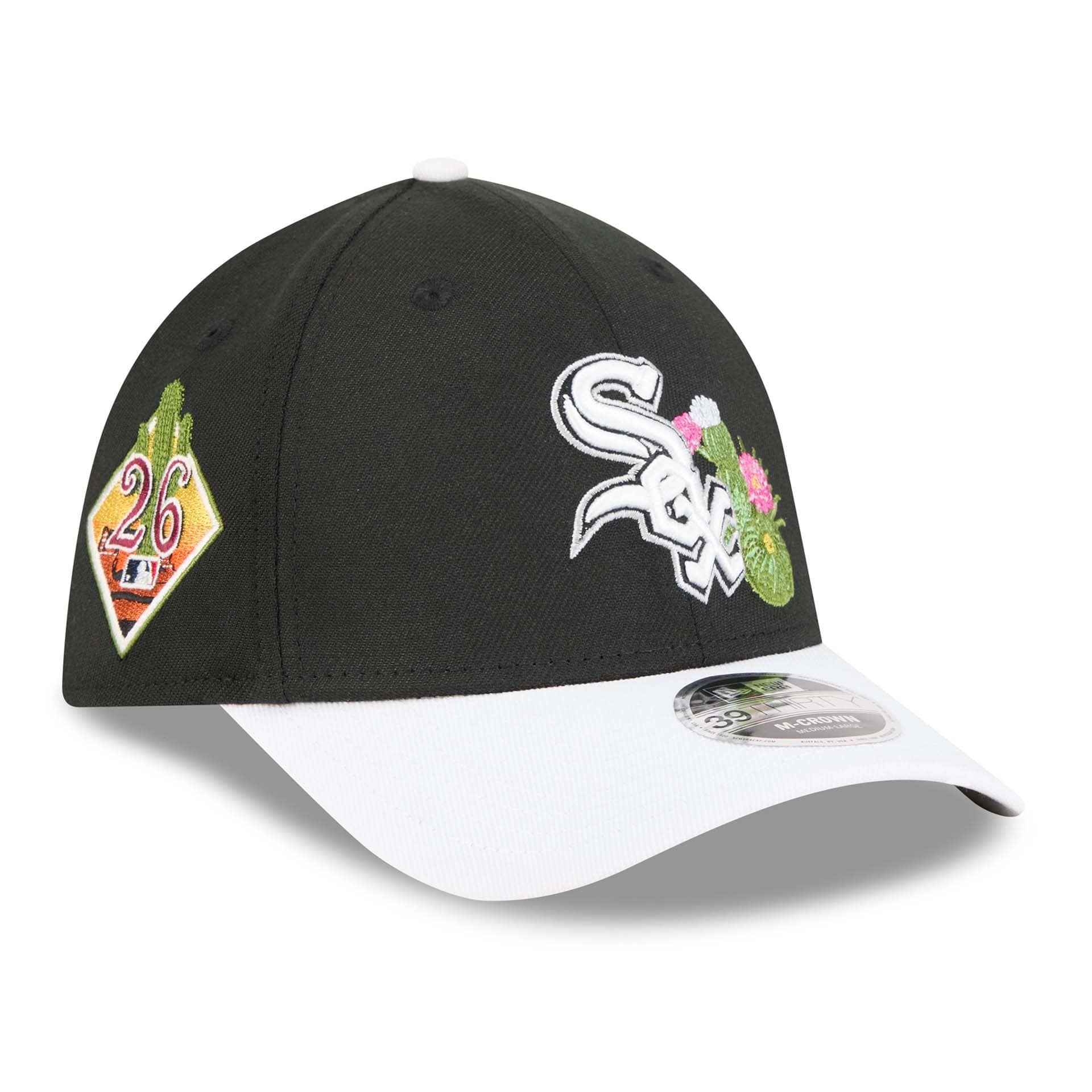 Chicago White Sox 2026 MLB Spring Training 39THIRTY M-Crown Flex Cap Black