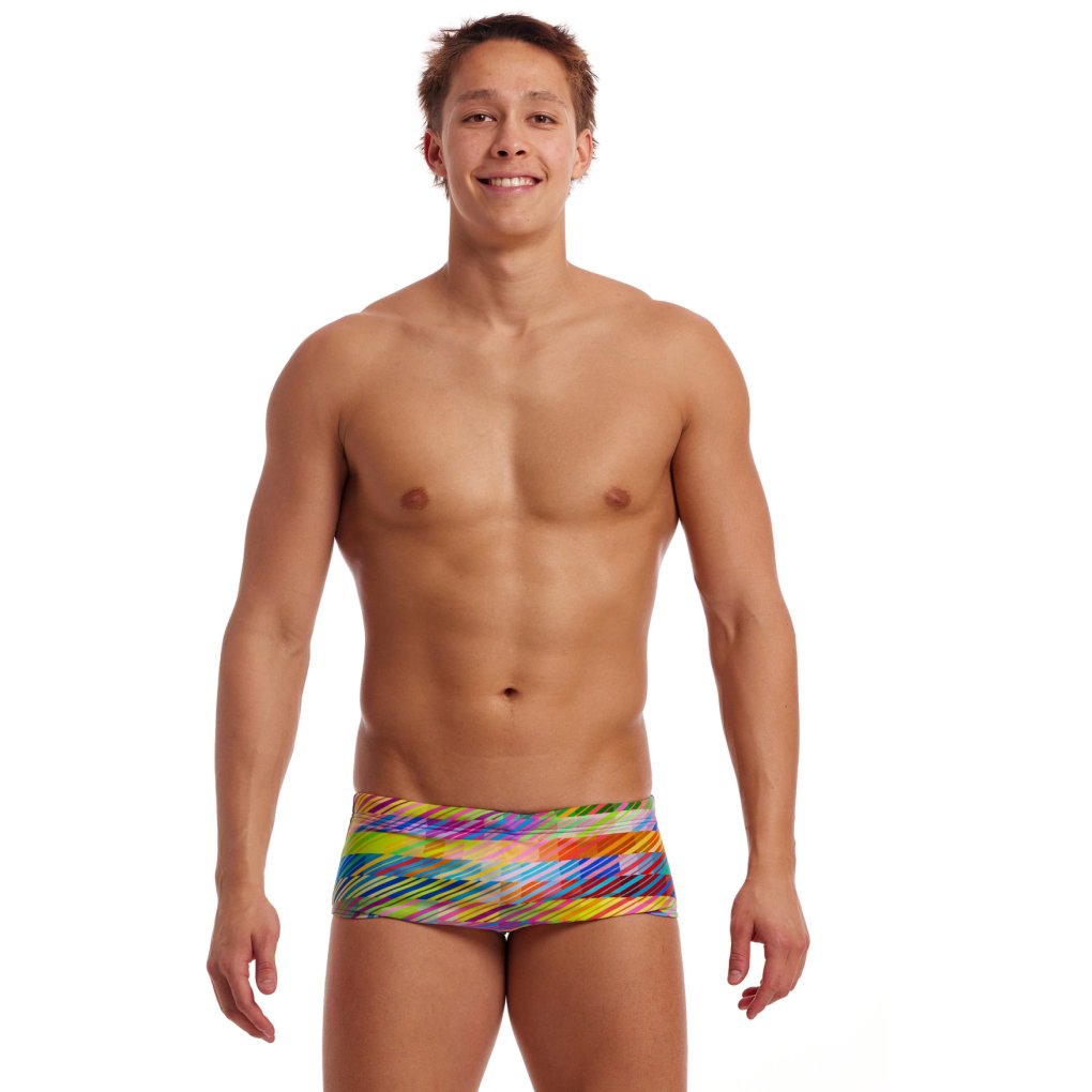 Funky Trunks Sidewinder Eco Swim Trunks Men - Static Stack