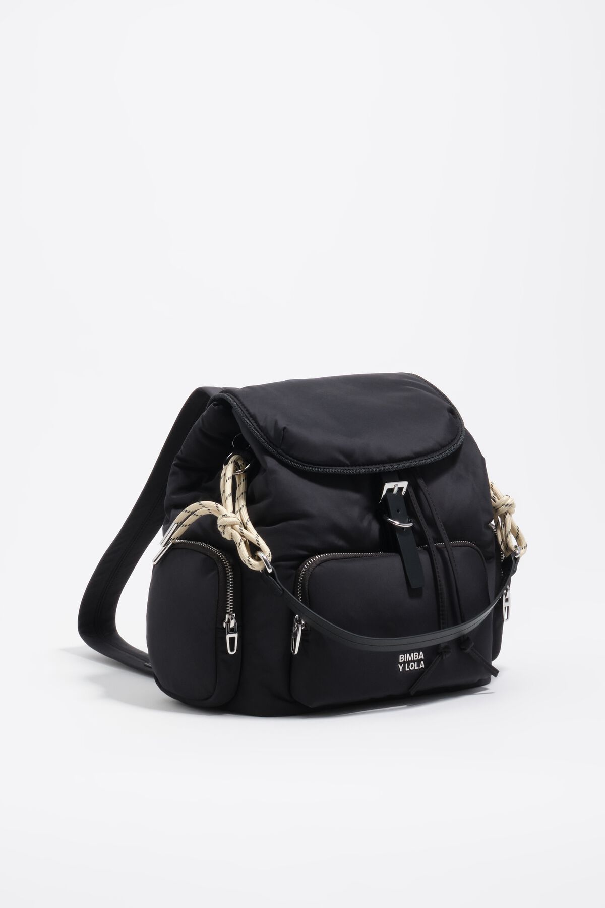 Dark anthracite nylon Pocket backpack
