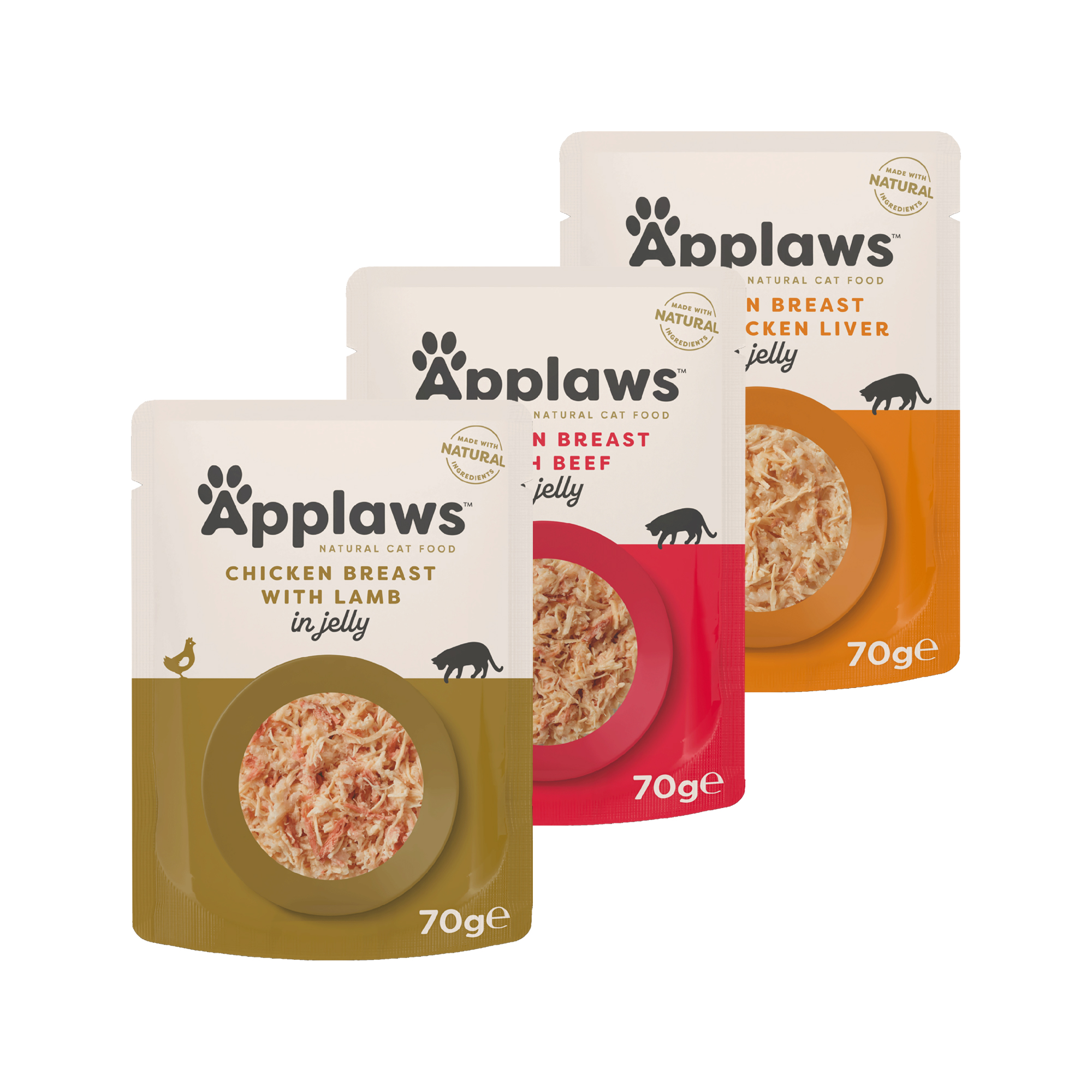 Applaws Cat Food - Chicken Breast & Lamb in Jelly - 16x 70g