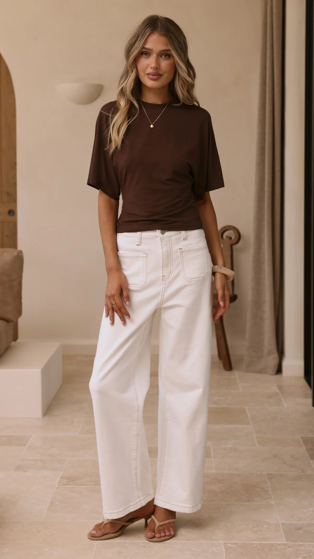 Macadrian Jeans - White Denim