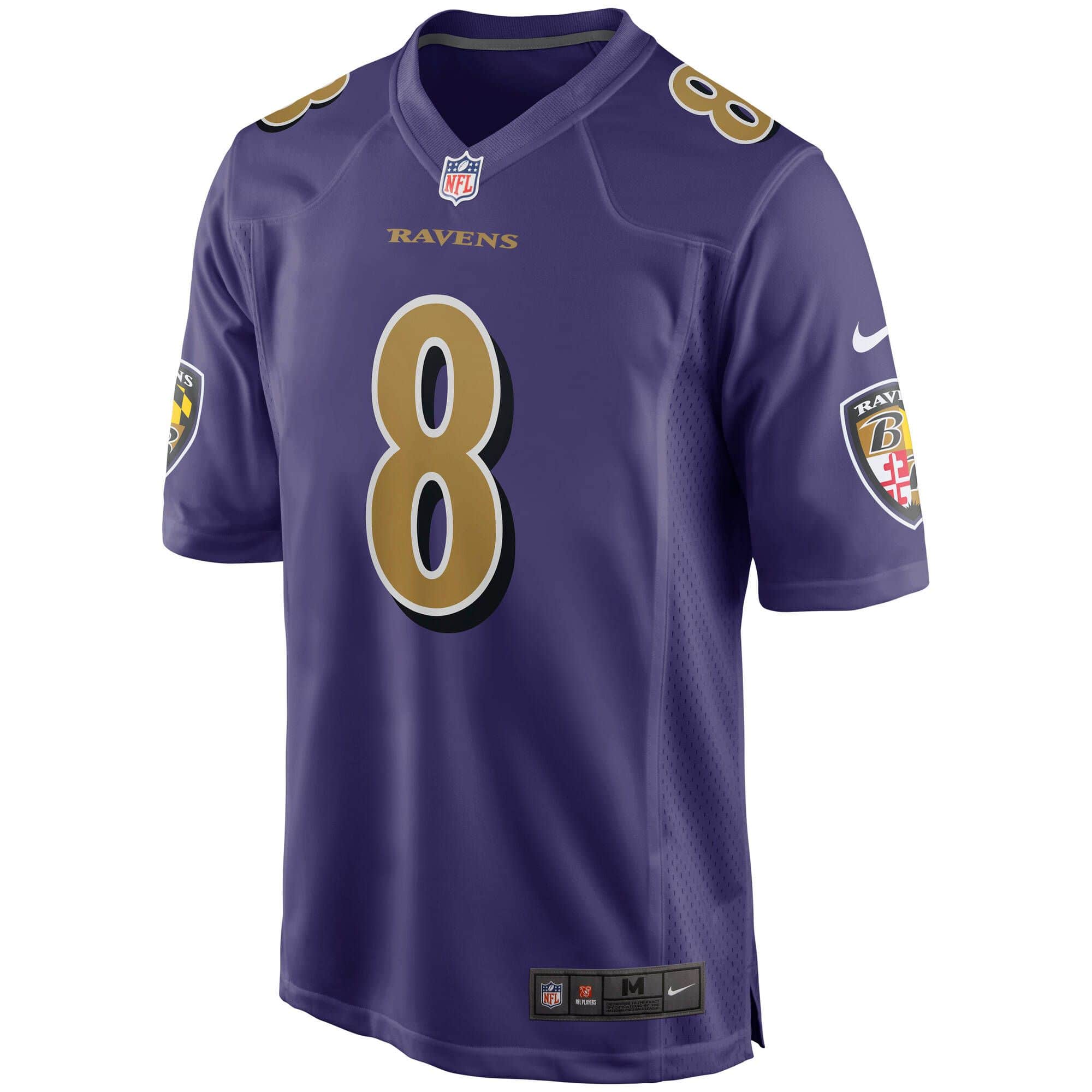 Lamar Jackson #8 Baltimore Ravens Nike Game NFL Jersey Alternate Purple