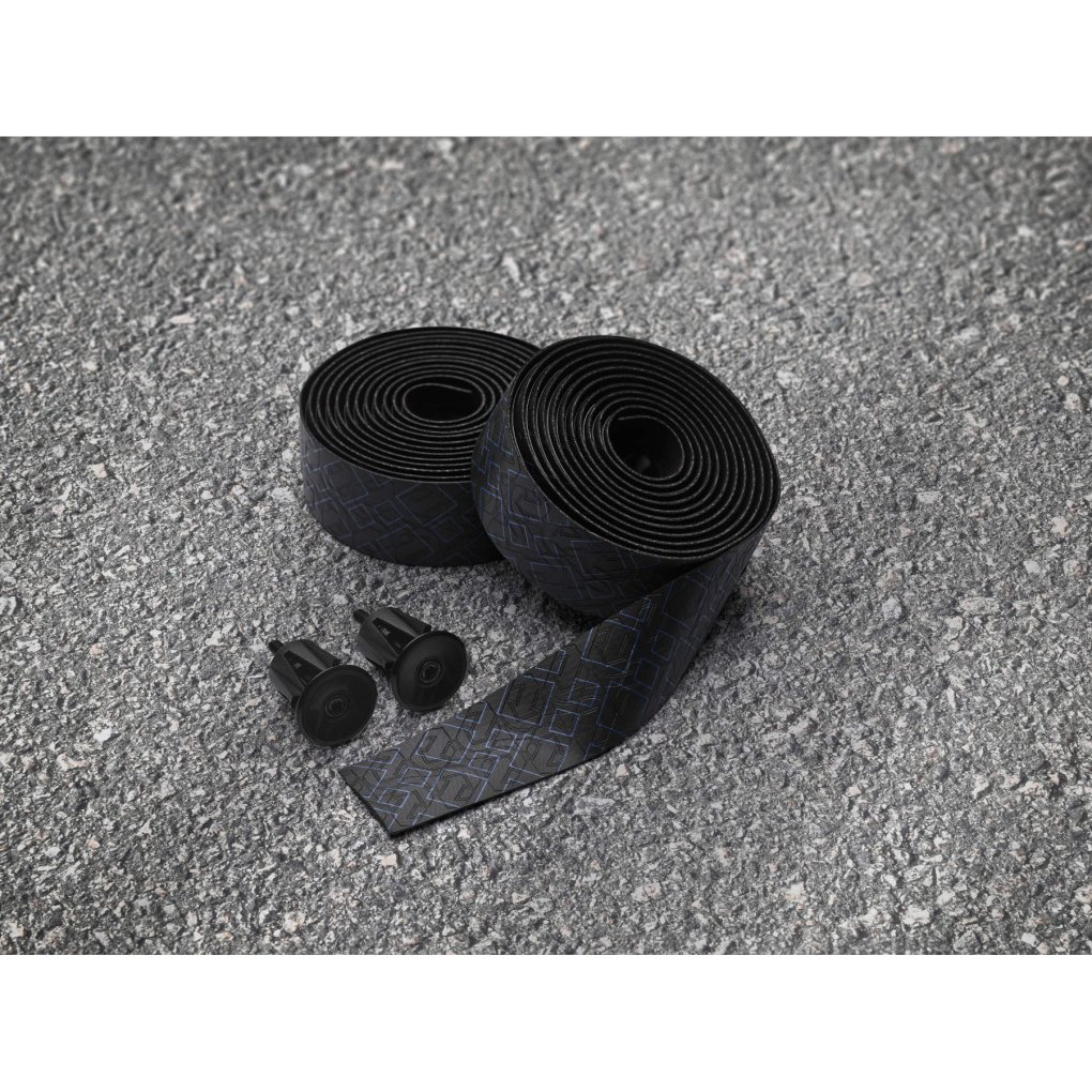 PRO Peaked Handlebar Tape - Team | PU (3D embossed) - black/blue