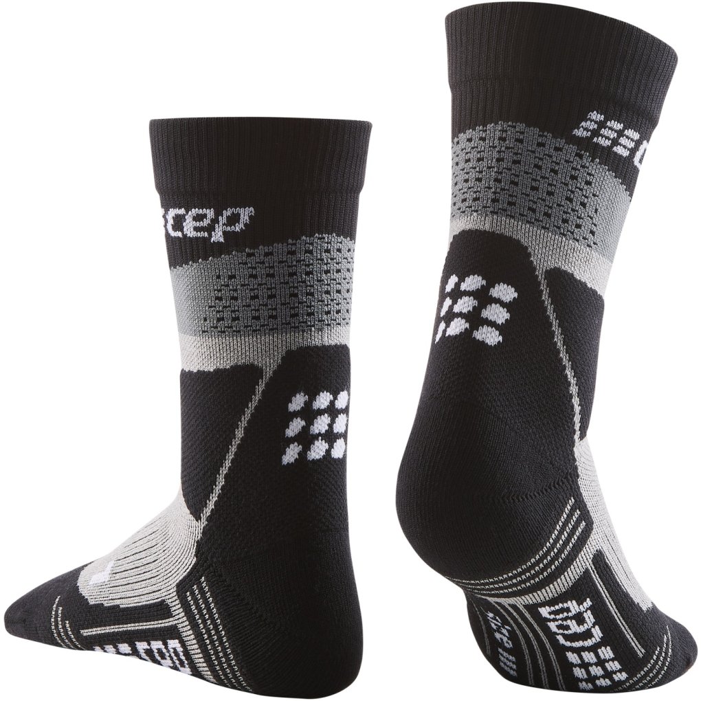 CEP Max Cushion Hiking Mid Cut Compression Socks Men - grey/black