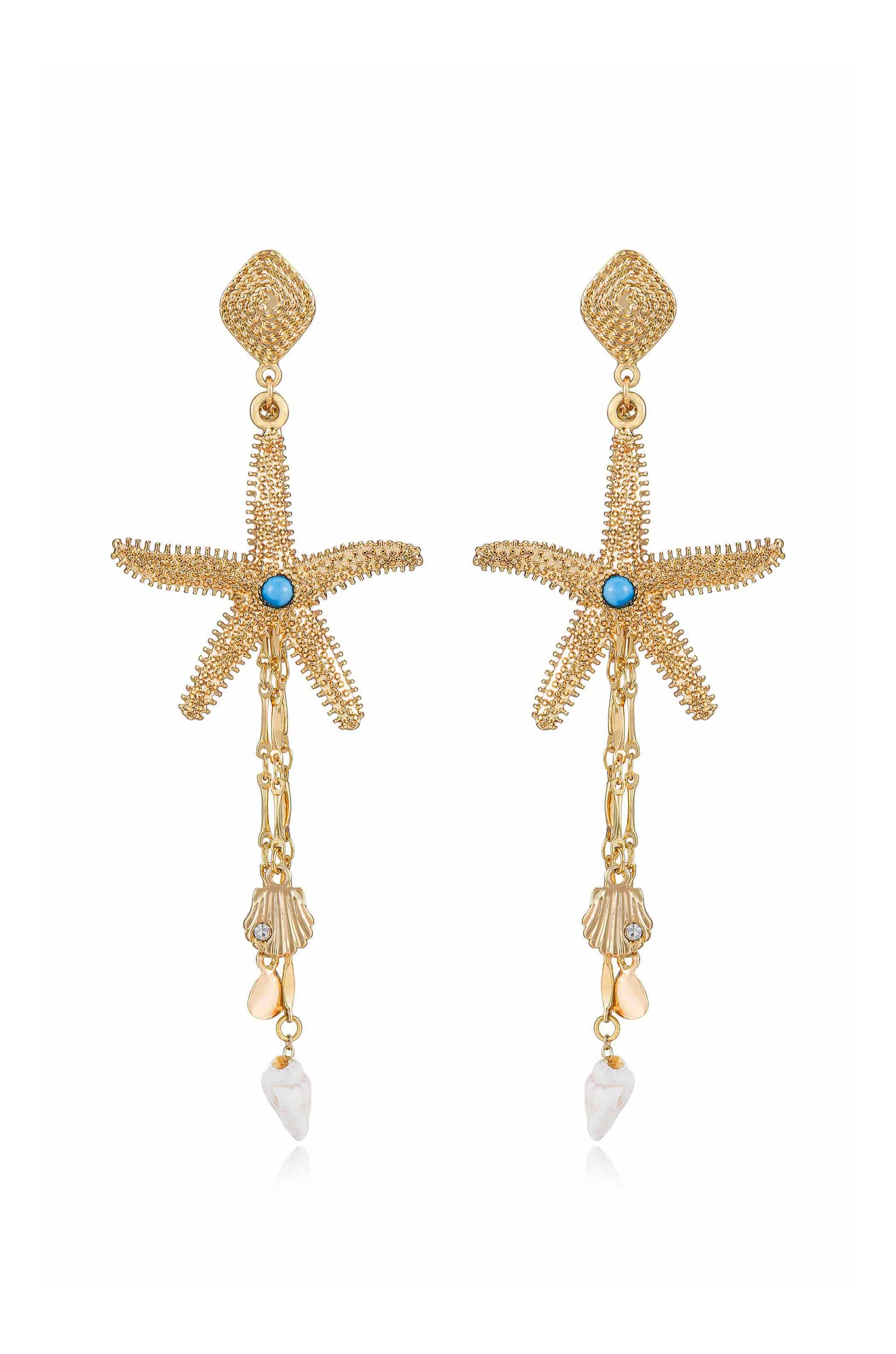 Starfish Seeker Drop Earrings