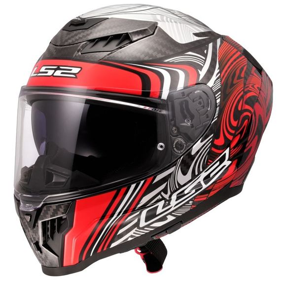 LS2 FF807 DRAGON ENTHUM Full-Face Helmet - Black / RedRef: LS1019-C664