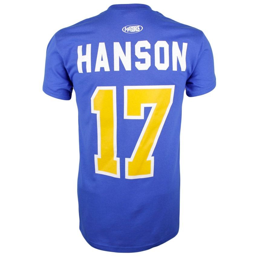 Slapshot Charlestown Chiefs Steve Hanson #17 Hockey T-Shirt