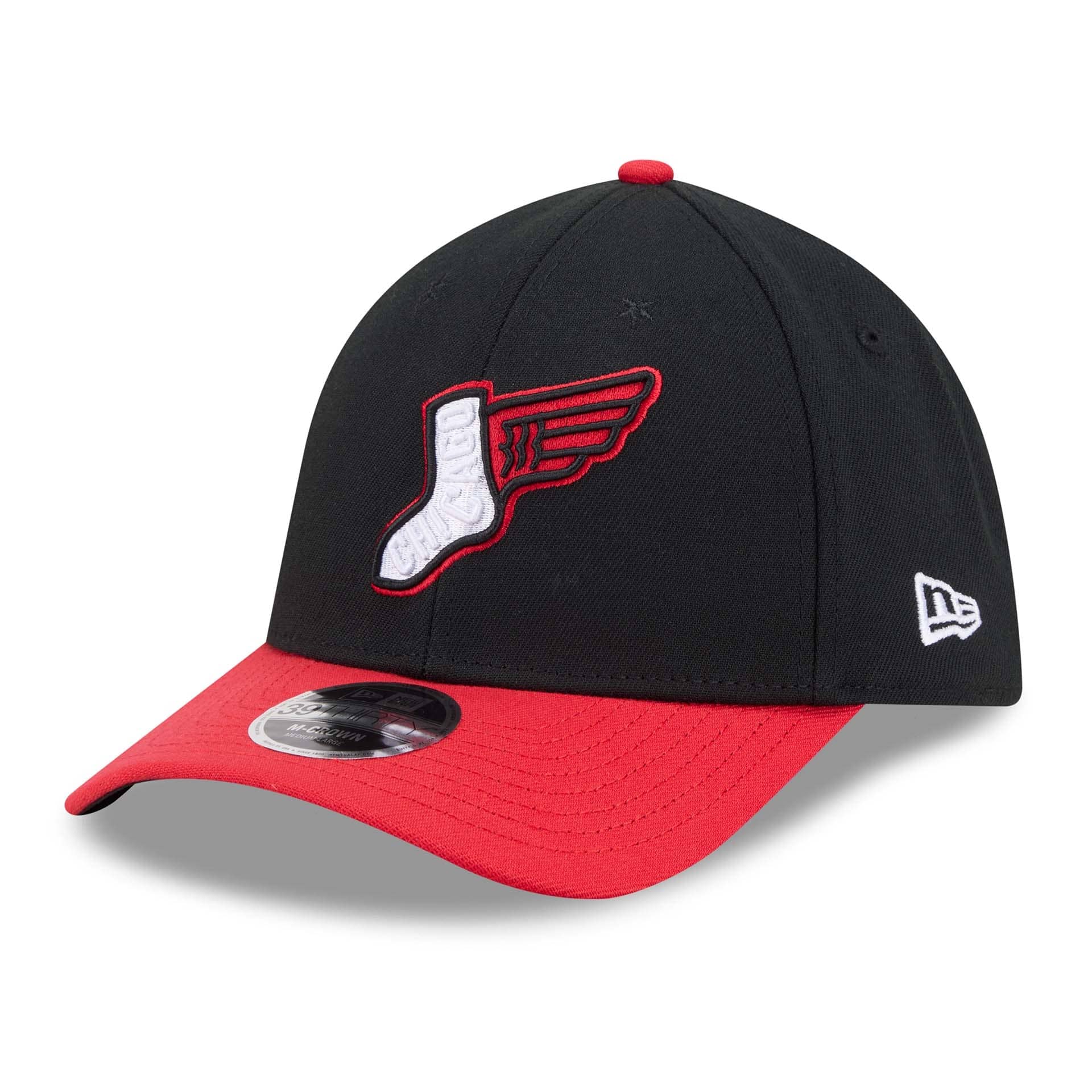 Chicago White Sox MLB City Connect 39THIRTY M-Crown Flex Alternate Cap Black
