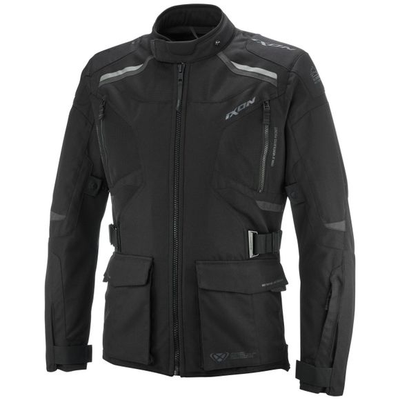 Ixon MIDGAIR WATERPROOF Motorcycle Jacket - Black / GreyRef: IX2115