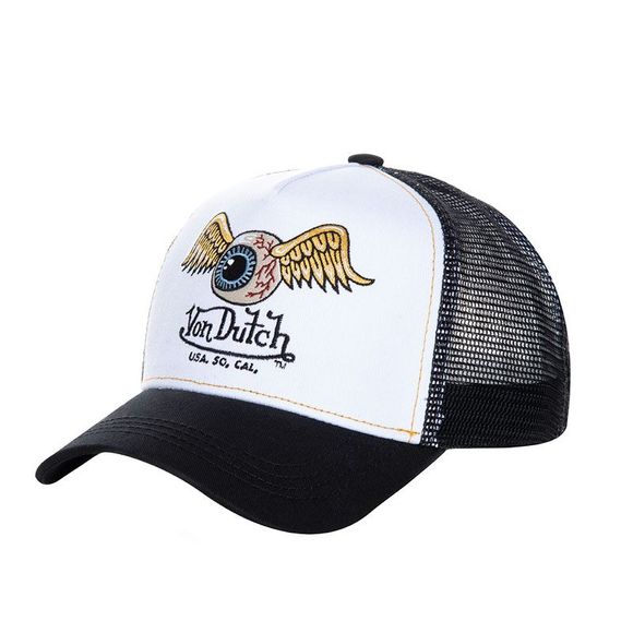Von Dutch TRUCKER Cap - Black / WhiteRef: VDH0037 / VD/0/CAS1/ART/WHI-TU