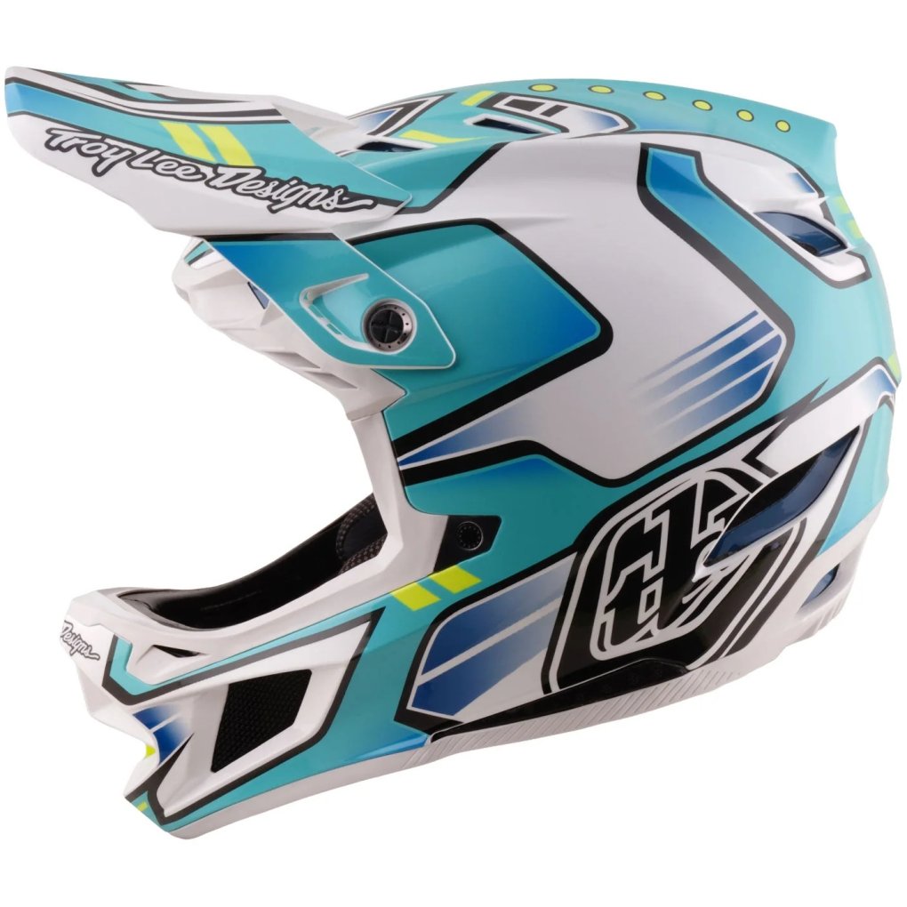 Troy Lee Designs D4 Composite MIPS Helmet - Crest Real Teal