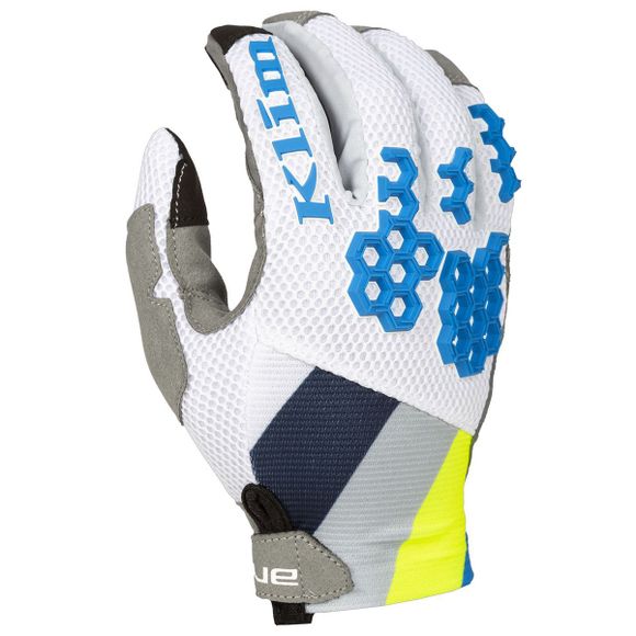 KLIM MOJAVE 2023 cross gloves - White / BlueRef: KLI0258