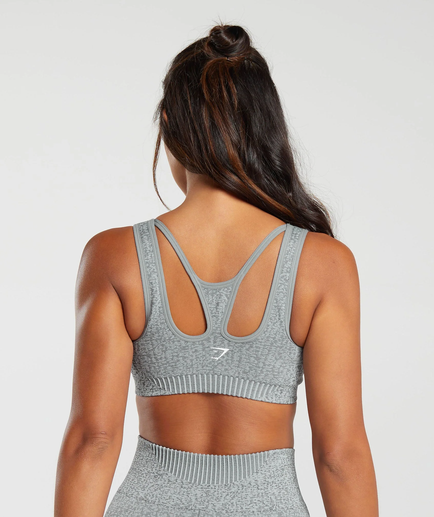 Marl Seamless Scoop Bra Light Grey Marl/Dark Grey Marl/Smokey Grey