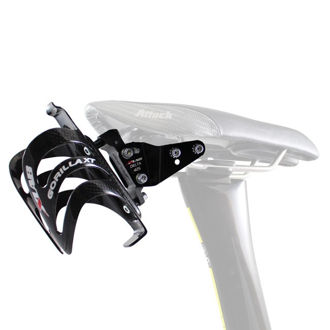 XLAB Delta 425 Adapter for ISM Adamo Saddle / Fizik Tritone + Gorilla Carbon Bottle Cage - black